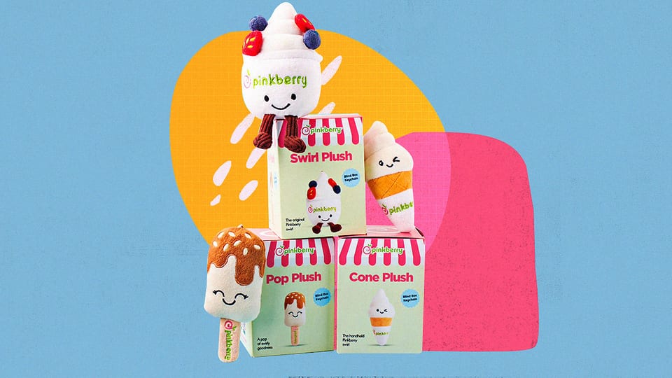 pinkberry plush keychain blind box collection